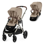 Cybex Gazelle S Double Pushchair - Almond Beige