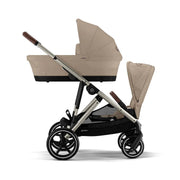 Cybex Gazelle S Pushchair Bundle with Cloud T Car Seat & Base - Almond Beige