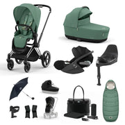 Cybex Priam Travel System With Cloud T - Leaf Green