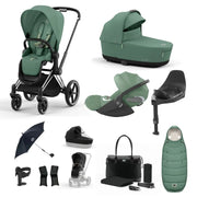 Cybex Priam Travel System With Cloud T - Leaf Green