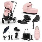 Cybex Priam Travel System With Cloud T - Peach Pink