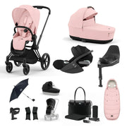 Cybex Priam Travel System With Cloud T - Peach Pink