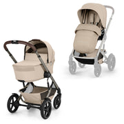 Cybex Talos S Lux Pushchair with Folding Cot - Almond Beige