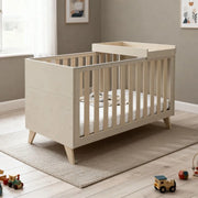 Dante Cot Bed with Cot Top Changer - Cashmere