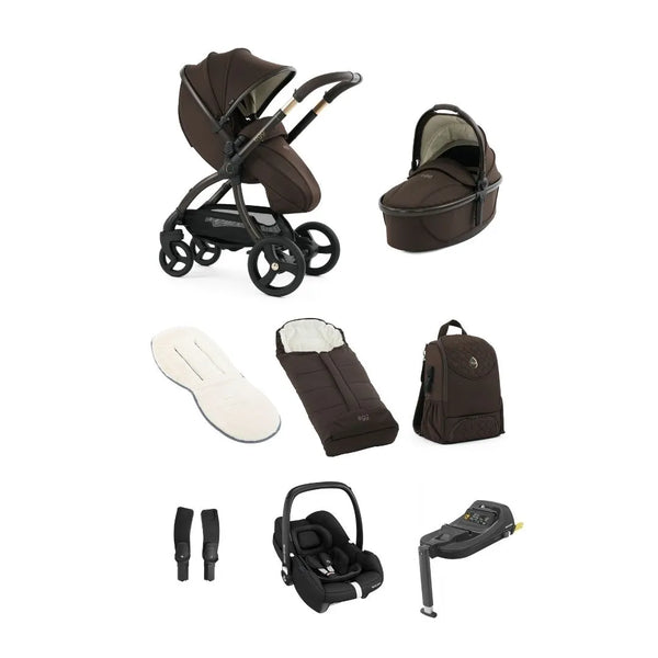 Egg 3 Luxury Maxi-Cosi Cabriofix i-Size Bundle - Turkish Coffee