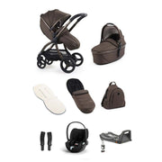 Egg3 Luxury Bundle Travel System with Cloud T i-Size Car Seat - Chocolate Velvet