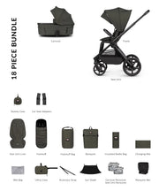 Venicci Upline 3 Hunter - 2in1 Pushchair Bundle - Dark Olive