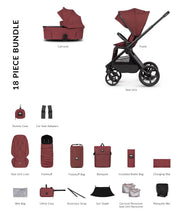 Venicci Upline 3 Hunter - 2in1 Pushchair Bundle - Red