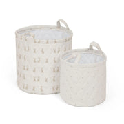 Ickle Bubba 2 Pack Storage Baskets - Bunnychino