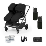 Ickle Bubba Altair Double Stroller - Black
