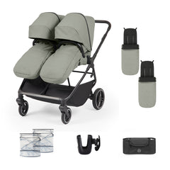 Ickle Bubba Altair Double Stroller - Laurel Green