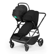 Ickle Bubba Altair Growing Families 13 Piece Travel System with i-Size Nimbus 180° Spin Car Seat & ISOFIX Base - Black