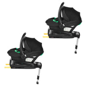 Ickle Bubba Altair Twin 17 Piece Travel System with i-Size Nimbus 180° Spin Car Seats & ISOFIX Bases - Laurel Green