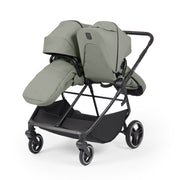 Ickle Bubba Altair Twin 17 Piece Travel System with i-Size Nimbus 180° Spin Car Seats & ISOFIX Bases - Laurel Green