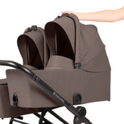 Ickle Bubba Altair Twin 17 Piece Travel System with i-Size Nimbus 180° Spin Car Seats & ISOFIX Bases - Mink