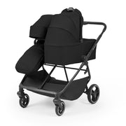 Ickle Bubba Altair Twin Stroller - Black