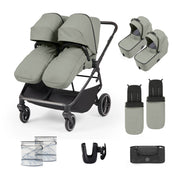 Ickle Bubba Altair Twin Stroller - Laurel Green