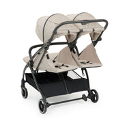 Ickle Bubba Aries Double Max Auto-fold Stroller - Stone