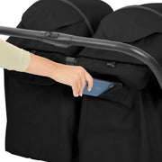 Ickle Bubba Aries Double Prime Auto-fold Stroller - Black