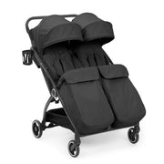 Ickle Bubba Aries Double Prime Auto-fold Stroller - Graphite Grey