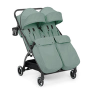 Ickle Bubba Aries Double Prime Auto-fold Stroller - Sage Green