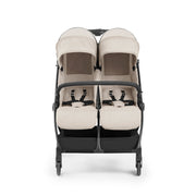 Ickle Bubba Aries Double Prime Auto-fold Stroller - Stone