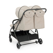 Ickle Bubba Aries Double Prime Auto-fold Stroller - Stone