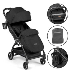 Ickle Bubba Aries Prime Auto Fold Stroller - Black