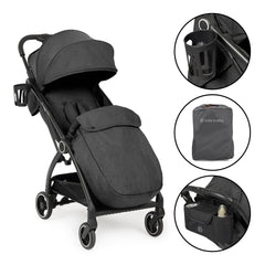 Ickle Bubba Aries Prime Auto Fold Stroller - Graphite