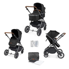 Ickle Bubba Cosmo 6 Piece Pram - Midnight