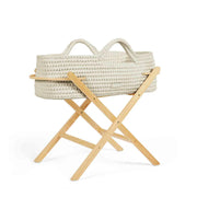 Ickle Bubba Nova Moses Basket & Stand - Cloud