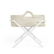Ickle Bubba Nova Moses Basket & Stand - Cloud