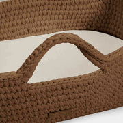 Ickle Bubba Nova Moses Basket & Stand - Mocha