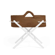 Ickle Bubba Nova Moses Basket & Stand - Mocha
