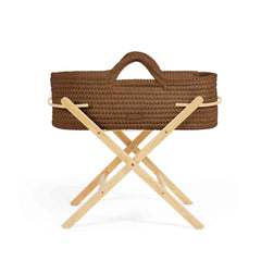 Ickle Bubba Nova Moses Basket & Stand - Mocha