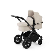 Ickle Bubba Stomp Luxe 12 Piece Travel System with Maxi-Cosi Cabriofix i-Size Car Seat & ISOFIX Base - Stone