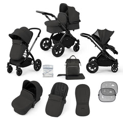Ickle Bubba Stomp Luxe 9 Piece Pram - Charcoal