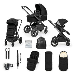 Ickle Bubba Stomp Luxe Elements Edition 12 Piece Pram - Raven