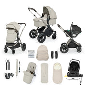 Ickle Bubba Stomp Luxe Elements Edition 15 Piece Travel System with Nimbus - Moonbeam