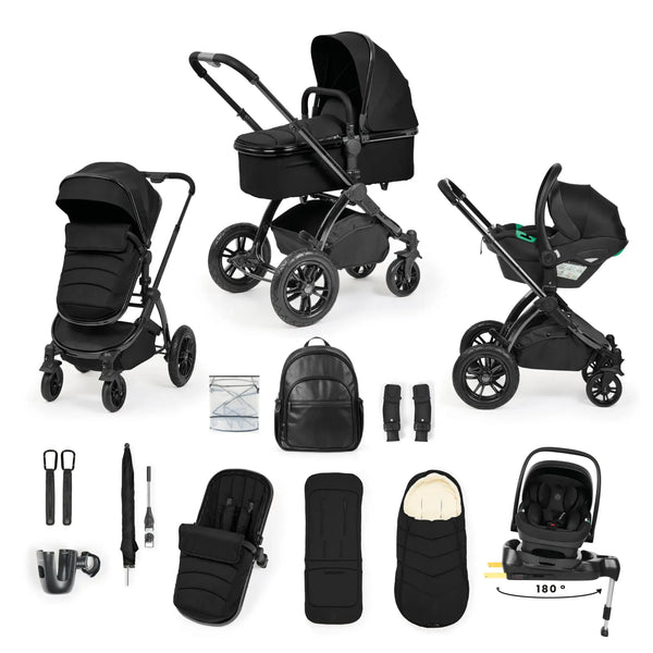 Ickle Bubba Stomp Luxe Elements Edition 15 Piece Travel System with Nimbus- Raven