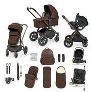 Ickle Bubba Stomp Luxe Elements Edition 16 Piece Travel Bundle with Nimbus - Chestnut