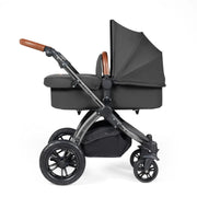 Ickle Bubba Stomp Luxe Travel System & Home 14 Piece Bundle Black Chassis - Charcoal Grey