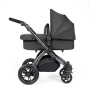 Ickle Bubba Stomp Luxe Travel System & Home 14 Piece Bundle Black Chassis - Charcoal Grey