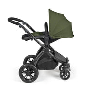Ickle Bubba Stomp Luxe Travel System & Home 14 Piece Bundle Black Chassis - Woodland