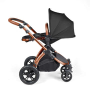 Ickle Bubba Stomp Luxe Travel System & Home 14 Piece Bundle Bronze Chassis - Black