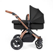 Ickle Bubba Stomp Luxe Travel System & Home 14 Piece Bundle Bronze Chassis - Black