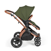 Ickle Bubba Stomp Luxe Travel System & Home 14 Piece Bundle Bronze Chassis - Woodland