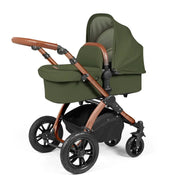 Ickle Bubba Stomp Luxe Travel System & Home 14 Piece Bundle Bronze Chassis - Woodland