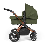 Ickle Bubba Stomp Luxe Travel System & Home 14 Piece Bundle Bronze Chassis - Woodland