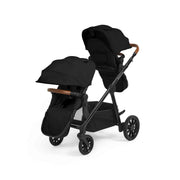 Ickle Bubba Virgo Twin 12 Piece Pram - Black